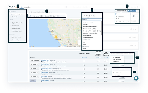 Acuity UX UI Design web filtering before