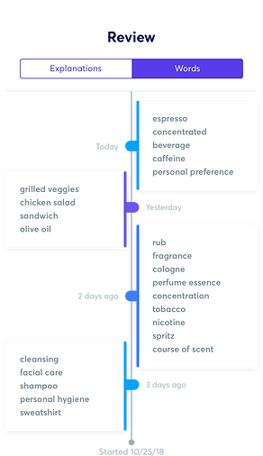 In the Know app review feature.