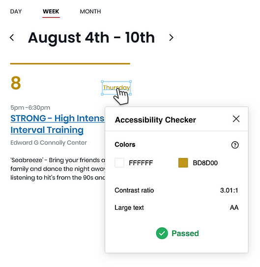 Accessibility testing in the design of the City of Everett website