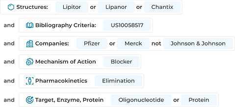 Excelra GOSTAR UX UI Design search conditional operators