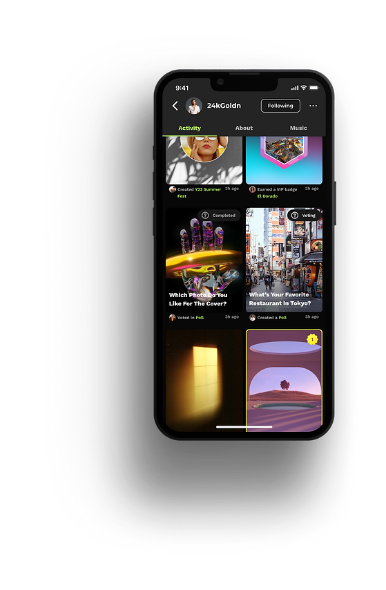 Geojam UX UI Design - Browse Community Activity