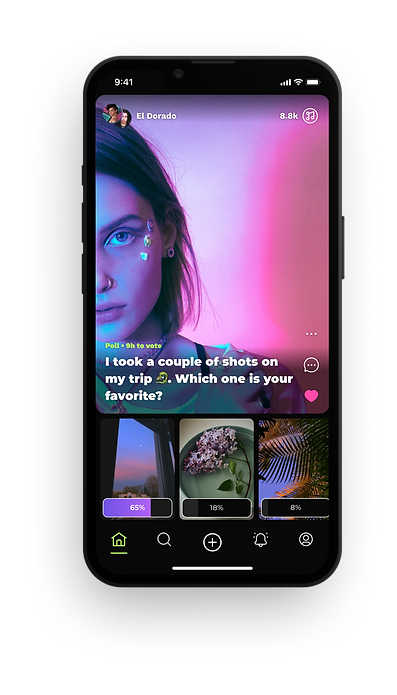 Geojam UX UI Design Poll Mockup