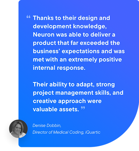 iQuartic testimonial about their experience working with Neuron