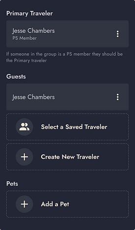 PS UX UI Design System Traveler Card