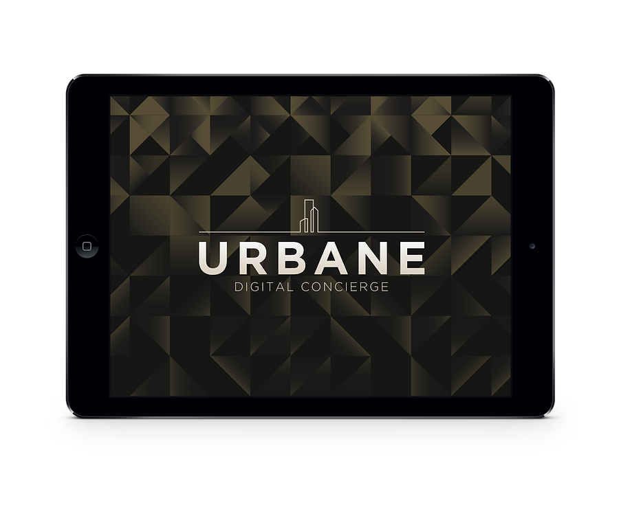 The Urbane digital concierce on an iPad tablet.