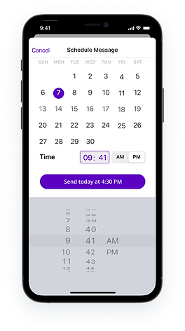 In-telligent UX UI Design Buzzbell App Schedule iOS